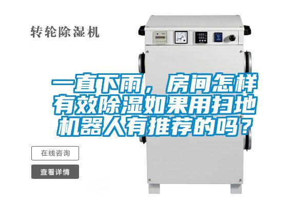一直下雨，房間怎樣有效除濕如果用掃地機器人有推薦的嗎？