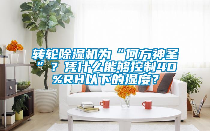 轉(zhuǎn)輪除濕機(jī)為“何方神圣”？憑什么能夠控制40%RH以下的濕度？