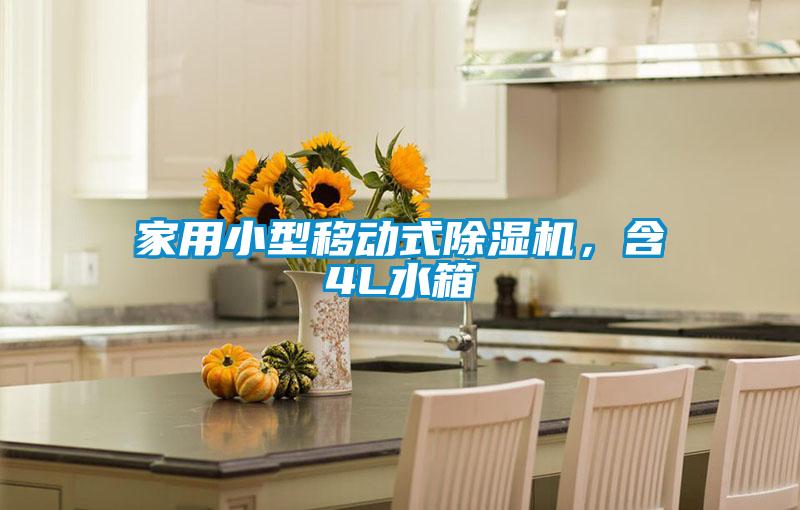 家用小型移動式除濕機，含4L水箱