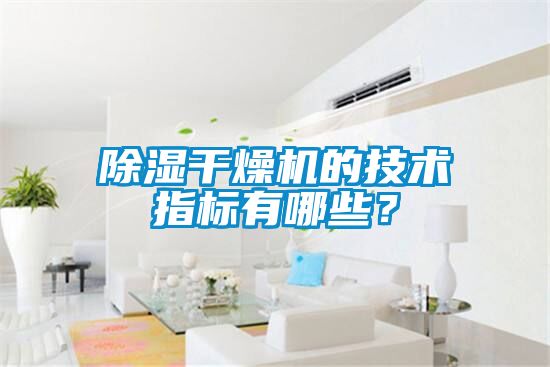 除濕干燥機的技術(shù)指標有哪些？