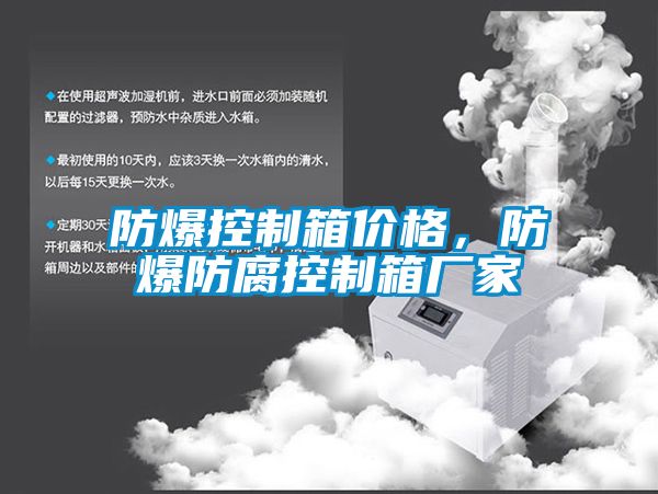 防爆控制箱價格，防爆防腐控制箱廠家