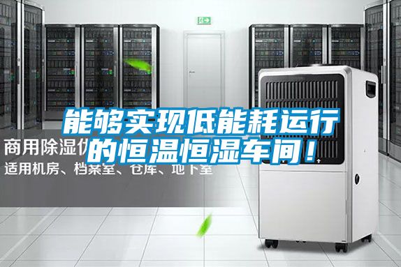 能夠?qū)崿F(xiàn)低能耗運行的恒溫恒濕車間！